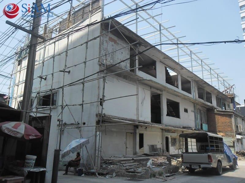 ตรวจสอบวิเคราะห์ ตึกแถว 10 คูหา ถนนเพชรบุรีตัดใหม่